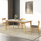 Midcentury Rectangle Dining Table Sintered Stone Table with 4 Legs Wood Base Clearhalo ' dining_table' 'Dining Tables & Seating' 'Dining Tables' 'furn' 'furn_dining_table' 'Furniture' 'furniture_dining_table' 'Kitchen & Dining Furniture' 'kitchen&dining_furn' 'kitchen' 'kitchen_dining_table' 4111268