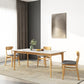 Midcentury Rectangle Dining Table Sintered Stone Table with 4 Legs Wood Base Clearhalo ' dining_table' 'Dining Tables & Seating' 'Dining Tables' 'furn' 'furn_dining_table' 'Furniture' 'furniture_dining_table' 'Kitchen & Dining Furniture' 'kitchen&dining_furn' 'kitchen' 'kitchen_dining_table' 4111278