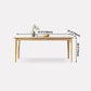 Midcentury Rectangle Dining Table Sintered Stone Table with 4 Legs Wood Base Clearhalo ' dining_table' 'Dining Tables & Seating' 'Dining Tables' 'furn' 'furn_dining_table' 'Furniture' 'furniture_dining_table' 'Kitchen & Dining Furniture' 'kitchen&dining_furn' 'kitchen' 'kitchen_dining_table' 4111281