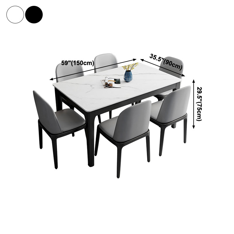 Midcentury Style Dining Room Collection 4 Legs Dining Site Table for Dining Room Clearhalo ' dining_table' 'Dining Tables & Seating' 'Dining Tables' 'furn' 'furn_dining_table' 'Furniture' 'furniture_dining_table' 'Kitchen & Dining Furniture' 'kitchen&dining_furn' 'kitchen' 'kitchen_dining_table' 4111334