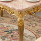 Solid Wood Victorian Rectangular Table Marble Top Table with 4 Wood Legs Clearhalo ' dining_table' 'Dining Tables & Seating' 'Dining Tables' 'furn' 'furn_dining_table' 'Furniture' 'furniture_dining_table' 'Kitchen & Dining Furniture' 'kitchen&dining_furn' 'kitchen' 'kitchen_dining_table' 4111371