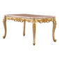Solid Wood Victorian Rectangular Table Marble Top Table with 4 Wood Legs Clearhalo ' dining_table' 'Dining Tables & Seating' 'Dining Tables' 'furn' 'furn_dining_table' 'Furniture' 'furniture_dining_table' 'Kitchen & Dining Furniture' 'kitchen&dining_furn' 'kitchen' 'kitchen_dining_table' 4111376
