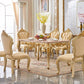Solid Wood Victorian Rectangular Table Marble Top Table with 4 Wood Legs Clearhalo ' dining_table' 'Dining Tables & Seating' 'Dining Tables' 'furn' 'furn_dining_table' 'Furniture' 'furniture_dining_table' 'Kitchen & Dining Furniture' 'kitchen&dining_furn' 'kitchen' 'kitchen_dining_table' 4111377
