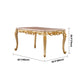 Solid Wood Victorian Rectangular Table Marble Top Table with 4 Wood Legs Clearhalo ' dining_table' 'Dining Tables & Seating' 'Dining Tables' 'furn' 'furn_dining_table' 'Furniture' 'furniture_dining_table' 'Kitchen & Dining Furniture' 'kitchen&dining_furn' 'kitchen' 'kitchen_dining_table' 4111382