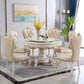 Solid Wood Victorian Round Table Marble Dining Table with Pedestal Base Clearhalo ' dining_table' 'Dining Tables & Seating' 'Dining Tables' 'furn' 'furn_dining_table' 'Furniture' 'furniture_dining_table' 'Kitchen & Dining Furniture' 'kitchen&dining_furn' 'kitchen' 'kitchen_dining_table' 4111400