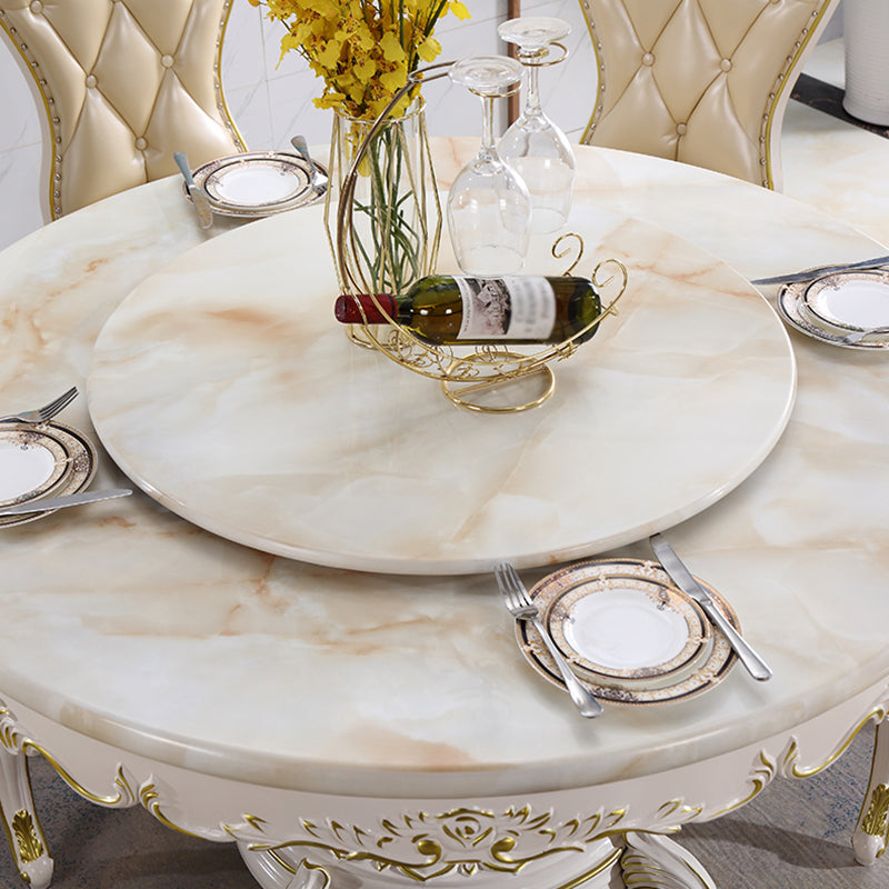Solid Wood Victorian Round Table Marble Dining Table with Pedestal Base Clearhalo ' dining_table' 'Dining Tables & Seating' 'Dining Tables' 'furn' 'furn_dining_table' 'Furniture' 'furniture_dining_table' 'Kitchen & Dining Furniture' 'kitchen&dining_furn' 'kitchen' 'kitchen_dining_table' 4111402