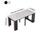 31.49''W Foldable Dining Table for Restaurant Medieval Modern Rectangle Table with 5 Legs Clearhalo ' dining_table' 'Dining Tables & Seating' 'Dining Tables' 'furn' 'furn_dining_table' 'Furniture' 'furniture_dining_table' 'Kitchen & Dining Furniture' 'kitchen&dining_furn' 'kitchen' 'kitchen_dining_table' 4111428