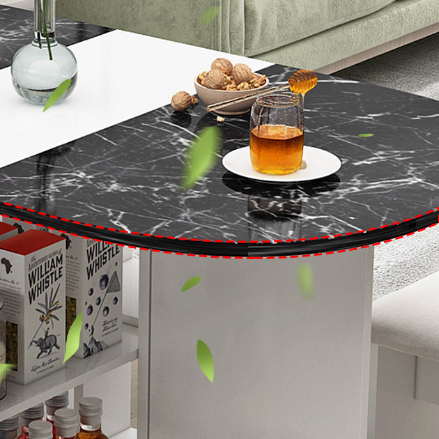 Solid Wood Mid-Century Oval Table Wood Top Table with Drop Leaf Clearhalo ' dining_table' 'Dining Tables & Seating' 'Dining Tables' 'furn' 'furn_dining_table' 'Furniture' 'furniture_dining_table' 'Kitchen & Dining Furniture' 'kitchen&dining_furn' 'kitchen' 'kitchen_dining_table' 4111457