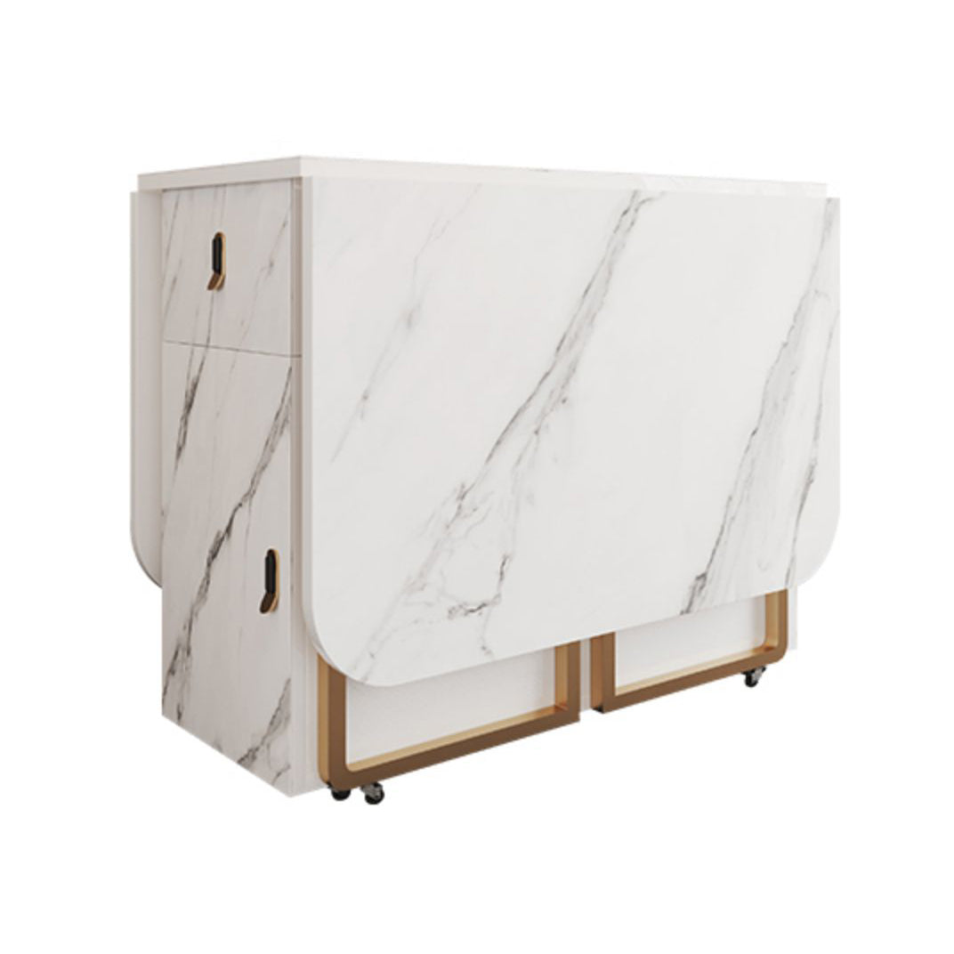 Contemporary Style Rectangle Dining Table Folding Dining Room Home Furniture Clearhalo ' dining_table' 'Dining Tables & Seating' 'Dining Tables' 'furn' 'furn_dining_table' 'Furniture' 'furniture_dining_table' 'Kitchen & Dining Furniture' 'kitchen&dining_furn' 'kitchen' 'kitchen_dining_table' 4111473