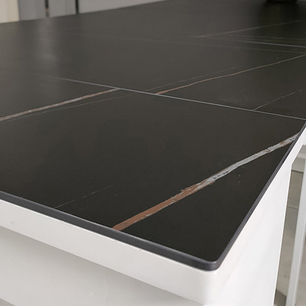 Contemporary Dining Table Rectangle Folding Dining Site Table,19.7"L x 31.5"W x 29.5"H Clearhalo ' dining_table' 'Dining Tables & Seating' 'Dining Tables' 'furn' 'furn_dining_table' 'Furniture' 'furniture_dining_table' 'Kitchen & Dining Furniture' 'kitchen&dining_furn' 'kitchen' 'kitchen_dining_table' 4111500