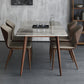 Mid-Century Modern Sintered Stone Table 4 Legs Rectangle Table for Home Clearhalo ' dining_table' 'Dining Tables & Seating' 'Dining Tables' 'furn' 'furn_dining_table' 'Furniture' 'furniture_dining_table' 'Kitchen & Dining Furniture' 'kitchen&dining_furn' 'kitchen' 'kitchen_dining_table' 4111519