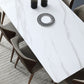 Mid-Century Modern Sintered Stone Table 4 Legs Rectangle Table for Home Clearhalo ' dining_table' 'Dining Tables & Seating' 'Dining Tables' 'furn' 'furn_dining_table' 'Furniture' 'furniture_dining_table' 'Kitchen & Dining Furniture' 'kitchen&dining_furn' 'kitchen' 'kitchen_dining_table' 4111525