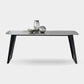 Mid-Century Modern Dining Table Gray Sintered Stone Rectangle Dining Table for Home Use Clearhalo ' dining_table' 'Dining Tables & Seating' 'Dining Tables' 'furn' 'furn_dining_table' 'Furniture' 'furniture_dining_table' 'Kitchen & Dining Furniture' 'kitchen&dining_furn' 'kitchen' 'kitchen_dining_table' 4111537