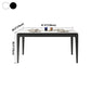 Stone Dining Site Table Midcentury Style Rectangle Dining Table for Kitchen Home Clearhalo ' dining_table' 'Dining Tables & Seating' 'Dining Tables' 'furn' 'furn_dining_table' 'Furniture' 'furniture_dining_table' 'Kitchen & Dining Furniture' 'kitchen&dining_furn' 'kitchen' 'kitchen_dining_table' 4111559