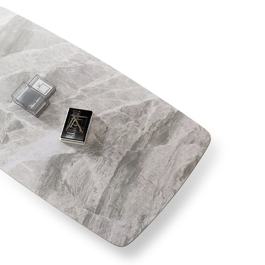 Sintered Stone Rectangle Dining Table Grey Stone Top Table with Wooden 4 Legs Clearhalo ' dining_table' 'Dining Tables & Seating' 'Dining Tables' 'furn' 'furn_dining_table' 'Furniture' 'furniture_dining_table' 'Kitchen & Dining Furniture' 'kitchen&dining_furn' 'kitchen' 'kitchen_dining_table' 4111585