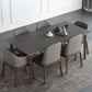 Rectangle Sintered Stone Dining Table Grey Stone Top Table with 4 Legs Clearhalo ' dining_table' 'Dining Tables & Seating' 'Dining Tables' 'furn' 'furn_dining_table' 'Furniture' 'furniture_dining_table' 'Kitchen & Dining Furniture' 'kitchen&dining_furn' 'kitchen' 'kitchen_dining_table' 4111595