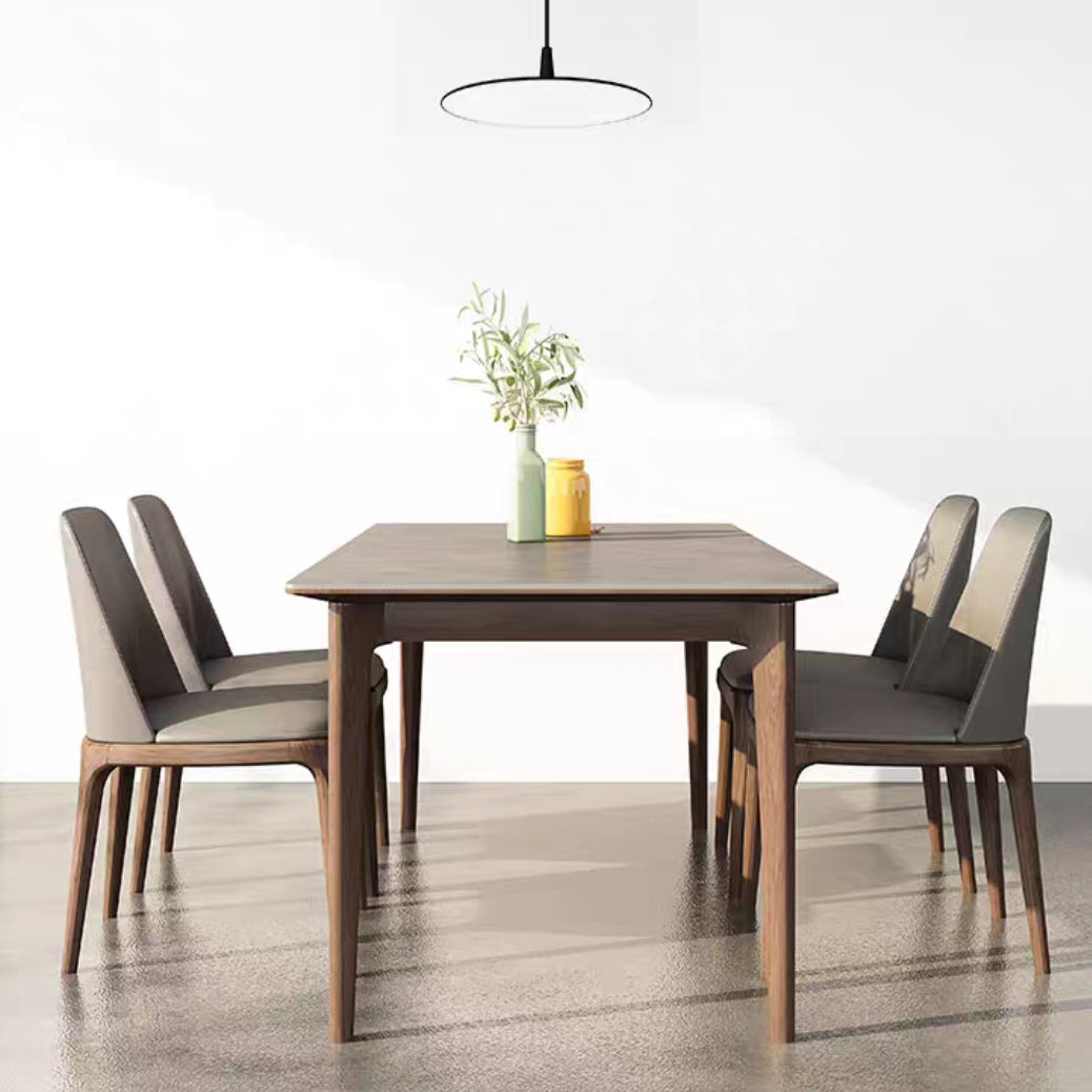 Rectangle Sintered Stone Dining Table Grey Stone Top Table with 4 Legs Clearhalo ' dining_table' 'Dining Tables & Seating' 'Dining Tables' 'furn' 'furn_dining_table' 'Furniture' 'furniture_dining_table' 'Kitchen & Dining Furniture' 'kitchen&dining_furn' 'kitchen' 'kitchen_dining_table' 4111596