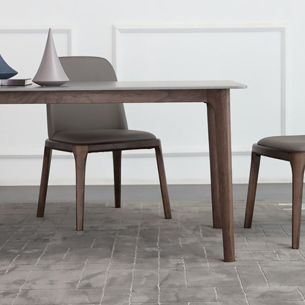 Rectangle Sintered Stone Dining Table Grey Stone Top Table with 4 Legs Clearhalo ' dining_table' 'Dining Tables & Seating' 'Dining Tables' 'furn' 'furn_dining_table' 'Furniture' 'furniture_dining_table' 'Kitchen & Dining Furniture' 'kitchen&dining_furn' 'kitchen' 'kitchen_dining_table' 4111599