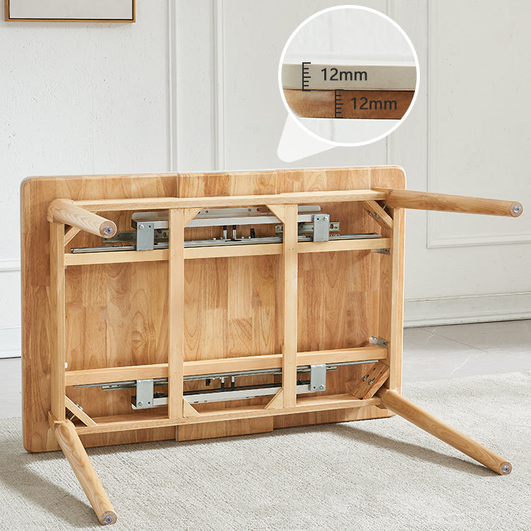 Sintered Stone Top Extendable Table in White Kitchen Table with Ash Wood Base and 4 Legs Clearhalo ' dining_table' 'Dining Tables & Seating' 'Dining Tables' 'furn' 'furn_dining_table' 'Furniture' 'furniture_dining_table' 'Kitchen & Dining Furniture' 'kitchen&dining_furn' 'kitchen' 'kitchen_dining_table' 4111627