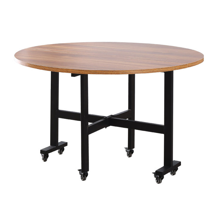 MDF Dining Table Mid-Century Modern Style Sled Base Table for Dining Room Brown Without Chairs Clearhalo ' dining_table' 'Dining Tables & Seating' 'Dining Tables' 'furn' 'furn_dining_table' 'Furniture' 'furniture_dining_table' 'Kitchen & Dining Furniture' 'kitchen&dining_furn' 'kitchen' 'kitchen_dining_table' 4111701