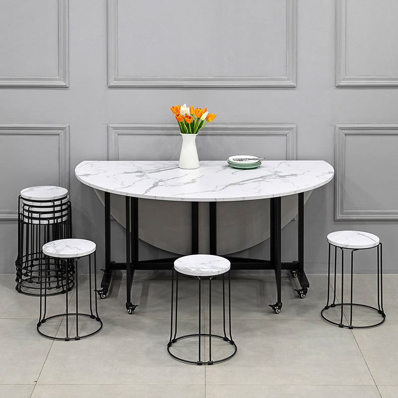 Round Dining Table Mid-Century Style Trestle Base Table for Dining Room Clearhalo ' dining_table' 'Dining Tables & Seating' 'Dining Tables' 'Furniture' 'furniture_dining_table' 'Kitchen & Dining Furniture' 'kitchen&dining_furn' 'kitchen' 'kitchen_dining_table' 4111722