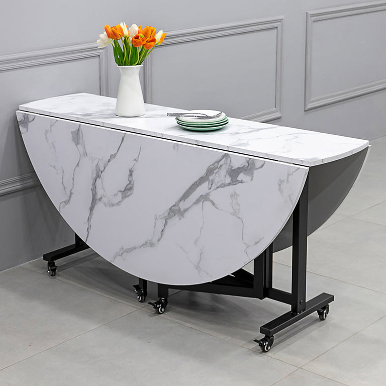 Round Dining Table Mid-Century Style Trestle Base Table for Dining Room Clearhalo ' dining_table' 'Dining Tables & Seating' 'Dining Tables' 'Furniture' 'furniture_dining_table' 'Kitchen & Dining Furniture' 'kitchen&dining_furn' 'kitchen' 'kitchen_dining_table' 4111723