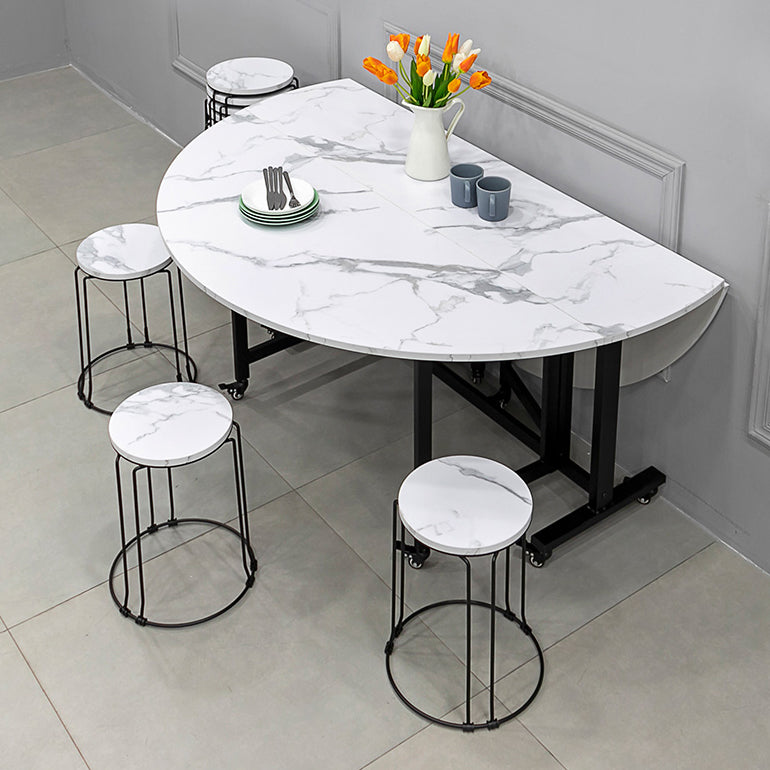 Round Dining Table Mid-Century Style Trestle Base Table for Dining Room Clearhalo ' dining_table' 'Dining Tables & Seating' 'Dining Tables' 'Furniture' 'furniture_dining_table' 'Kitchen & Dining Furniture' 'kitchen&dining_furn' 'kitchen' 'kitchen_dining_table' 4111725