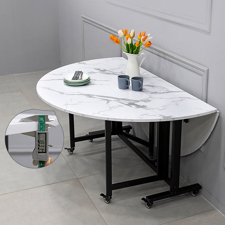 Round Dining Table Mid-Century Style Trestle Base Table for Dining Room Clearhalo ' dining_table' 'Dining Tables & Seating' 'Dining Tables' 'Furniture' 'furniture_dining_table' 'Kitchen & Dining Furniture' 'kitchen&dining_furn' 'kitchen' 'kitchen_dining_table' 4111727