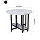 Round Dining Table Mid-Century Style Trestle Base Table for Dining Room Clearhalo ' dining_table' 'Dining Tables & Seating' 'Dining Tables' 'Furniture' 'furniture_dining_table' 'Kitchen & Dining Furniture' 'kitchen&dining_furn' 'kitchen' 'kitchen_dining_table' 4111729