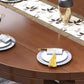 Minimalist Solid Wood Round Table Standard Extendable Dining Table with 4 Legs Base Clearhalo ' dining_table' 'Dining Tables & Seating' 'Dining Tables' 'furn' 'furn_dining_table' 'Furniture' 'furniture_dining_table' 'Kitchen & Dining Furniture' 'kitchen&dining_furn' 'kitchen' 'kitchen_dining_table' 4111740