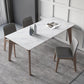 Sintered Stone Rectangle Table Medieval Modern White Table with 4 Legs for Restaurant Clearhalo ' dining_table' 'Dining Tables & Seating' 'Dining Tables' 'furn' 'furn_dining_table' 'Furniture' 'furniture_dining_table' 'Kitchen & Dining Furniture' 'kitchen&dining_furn' 'kitchen' 'kitchen_dining_table' 4111747