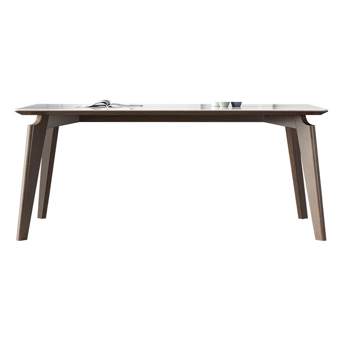 Sintered Stone Rectangle Table Medieval Modern White Table with 4 Legs for Restaurant Without Chairs Clearhalo ' dining_table' 'Dining Tables & Seating' 'Dining Tables' 'furn' 'furn_dining_table' 'Furniture' 'furniture_dining_table' 'Kitchen & Dining Furniture' 'kitchen&dining_furn' 'kitchen' 'kitchen_dining_table' 4111749