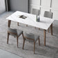 Sintered Stone Rectangle Table Medieval Modern White Table with 4 Legs for Restaurant Clearhalo ' dining_table' 'Dining Tables & Seating' 'Dining Tables' 'furn' 'furn_dining_table' 'Furniture' 'furniture_dining_table' 'Kitchen & Dining Furniture' 'kitchen&dining_furn' 'kitchen' 'kitchen_dining_table' 4111757