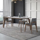 Sintered Stone Rectangle Table Medieval Modern White Table with 4 Legs for Restaurant Clearhalo ' dining_table' 'Dining Tables & Seating' 'Dining Tables' 'furn' 'furn_dining_table' 'Furniture' 'furniture_dining_table' 'Kitchen & Dining Furniture' 'kitchen&dining_furn' 'kitchen' 'kitchen_dining_table' 4111758
