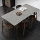 Medieval Modern Sintered Stone Table Rectangle Grey Dining Table with Wooden 4 Legs Clearhalo ' dining_table' 'Dining Tables & Seating' 'Dining Tables' 'furn' 'furn_dining_table' 'Furniture' 'furniture_dining_table' 'Kitchen & Dining Furniture' 'kitchen&dining_furn' 'kitchen' 'kitchen_dining_table' 4111770