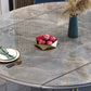 Glam Sintered Stone Extendable Table Round Shape Standard Dining Table for Kitchen Clearhalo ' dining_table' 'Dining Tables & Seating' 'Dining Tables' 'furn' 'furn_dining_table' 'Furniture' 'furniture_dining_table' 'Kitchen & Dining Furniture' 'kitchen&dining_furn' 'kitchen' 'kitchen_dining_table' 4111782