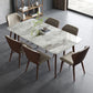 Sintered Stone Dining Table Mid-Century Style 4 Legs Rectangle Table for Dining Room Clearhalo ' dining_table' 'Dining Tables & Seating' 'Dining Tables' 'furn' 'furn_dining_table' 'Furniture' 'furniture_dining_table' 'Kitchen & Dining Furniture' 'kitchen&dining_furn' 'kitchen' 'kitchen_dining_table' 4111798