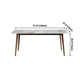 Sintered Stone Dining Table Mid-Century Style 4 Legs Rectangle Table for Dining Room Clearhalo ' dining_table' 'Dining Tables & Seating' 'Dining Tables' 'furn' 'furn_dining_table' 'Furniture' 'furniture_dining_table' 'Kitchen & Dining Furniture' 'kitchen&dining_furn' 'kitchen' 'kitchen_dining_table' 4111802