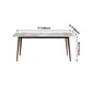 Sintered Stone Dining Table Mid-Century Style 4 Legs Rectangle Table for Dining Room Clearhalo ' dining_table' 'Dining Tables & Seating' 'Dining Tables' 'furn' 'furn_dining_table' 'Furniture' 'furniture_dining_table' 'Kitchen & Dining Furniture' 'kitchen&dining_furn' 'kitchen' 'kitchen_dining_table' 4111805