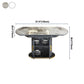 Glam Sintered Stone Top Table Round Shape Standard Dining Table for Kitchen Clearhalo ' dining_table' 'Dining Tables & Seating' 'Dining Tables' 'furn' 'furn_dining_table' 'Furniture' 'furniture_dining_table' 'Kitchen & Dining Furniture' 'kitchen&dining_furn' 'kitchen' 'kitchen_dining_table' 4111816