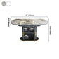Glam Sintered Stone Top Table Round Shape Standard Dining Table for Kitchen Clearhalo ' dining_table' 'Dining Tables & Seating' 'Dining Tables' 'furn' 'furn_dining_table' 'Furniture' 'furniture_dining_table' 'Kitchen & Dining Furniture' 'kitchen&dining_furn' 'kitchen' 'kitchen_dining_table' 4111818