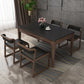 Sintered Stone Dining Table Mid-Century Modern Style 4 Legs Base Table for Dining Room Clearhalo ' dining_table' 'Dining Tables & Seating' 'Dining Tables' 'furn' 'furn_dining_table' 'Furniture' 'furniture_dining_table' 'Kitchen & Dining Furniture' 'kitchen&dining_furn' 'kitchen' 'kitchen_dining_table' 4111826