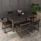 Sintered Stone Dining Table Mid-Century Modern Style 4 Legs Base Table for Dining Room Clearhalo ' dining_table' 'Dining Tables & Seating' 'Dining Tables' 'furn' 'furn_dining_table' 'Furniture' 'furniture_dining_table' 'Kitchen & Dining Furniture' 'kitchen&dining_furn' 'kitchen' 'kitchen_dining_table' 4111827