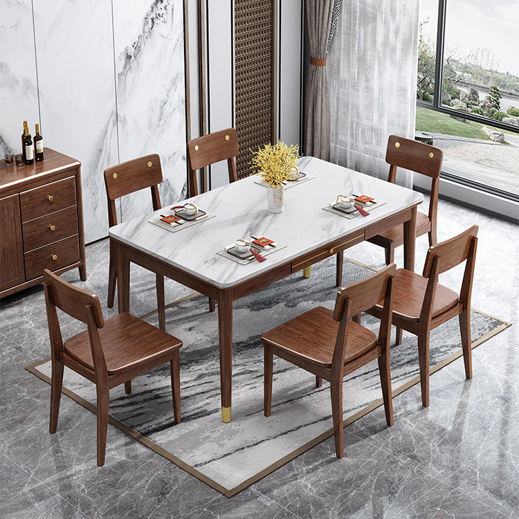 Traditional Luxury Dining Table Solid Wood Rectangle Dining Table for Home Use White Without Chairs Clearhalo ' dining_table' 'Dining Tables & Seating' 'Dining Tables' 'furn' 'furn_dining_table' 'Furniture' 'furniture_dining_table' 'Kitchen & Dining Furniture' 'kitchen&dining_furn' 'kitchen' 'kitchen_dining_table' 4111837