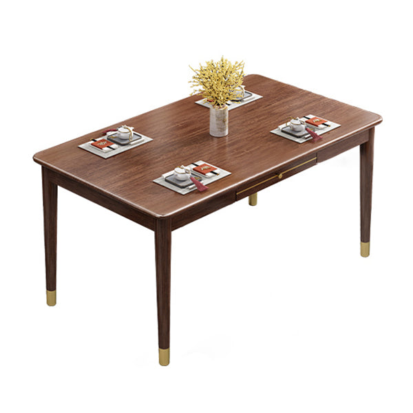 Traditional Luxury Dining Table Solid Wood Rectangle Dining Table for Home Use Brown Without Chairs Clearhalo ' dining_table' 'Dining Tables & Seating' 'Dining Tables' 'furn' 'furn_dining_table' 'Furniture' 'furniture_dining_table' 'Kitchen & Dining Furniture' 'kitchen&dining_furn' 'kitchen' 'kitchen_dining_table' 4111840