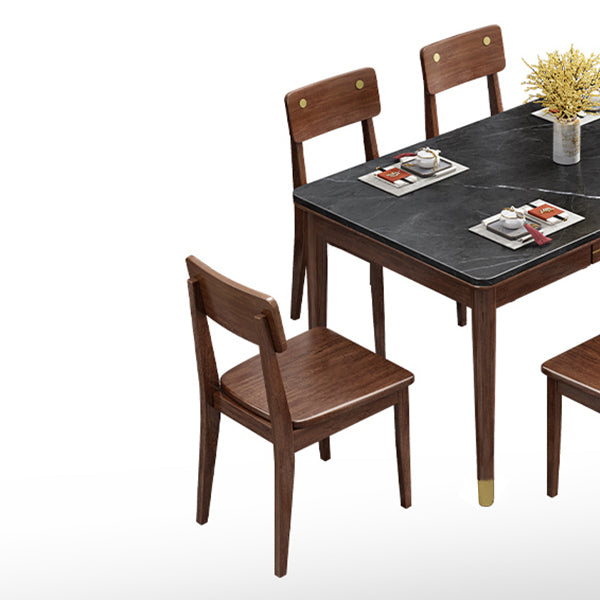 Traditional Luxury Dining Table Solid Wood Rectangle Dining Table for Home Use Clearhalo ' dining_table' 'Dining Tables & Seating' 'Dining Tables' 'furn' 'furn_dining_table' 'Furniture' 'furniture_dining_table' 'Kitchen & Dining Furniture' 'kitchen&dining_furn' 'kitchen' 'kitchen_dining_table' 4111843