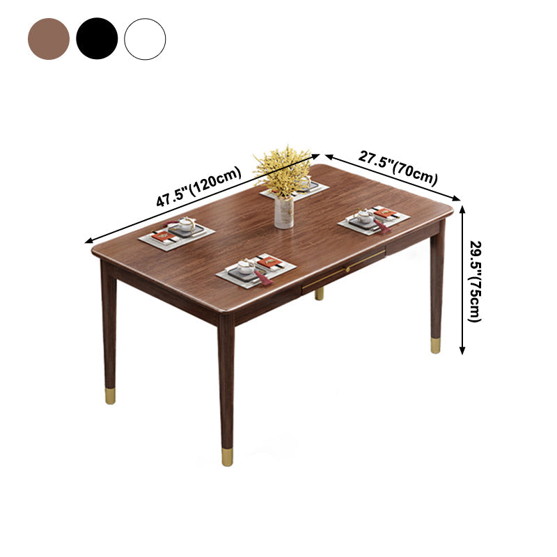 Traditional Luxury Dining Table Solid Wood Rectangle Dining Table for Home Use Clearhalo ' dining_table' 'Dining Tables & Seating' 'Dining Tables' 'furn' 'furn_dining_table' 'Furniture' 'furniture_dining_table' 'Kitchen & Dining Furniture' 'kitchen&dining_furn' 'kitchen' 'kitchen_dining_table' 4111844