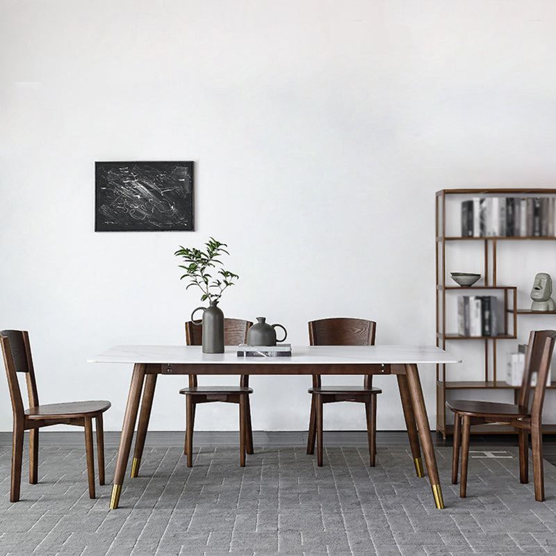 Medieval Modern Rectangle Dining Table Sintered Stone Table with 4 Legs for Restaurant Clearhalo ' dining_table' 'Dining Tables & Seating' 'Dining Tables' 'furn' 'furn_dining_table' 'Furniture' 'furniture_dining_table' 'Kitchen & Dining Furniture' 'kitchen&dining_furn' 'kitchen' 'kitchen_dining_table' 4111847