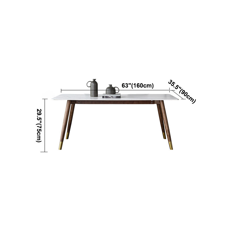Medieval Modern Rectangle Dining Table Sintered Stone Table with 4 Legs for Restaurant Clearhalo ' dining_table' 'Dining Tables & Seating' 'Dining Tables' 'furn' 'furn_dining_table' 'Furniture' 'furniture_dining_table' 'Kitchen & Dining Furniture' 'kitchen&dining_furn' 'kitchen' 'kitchen_dining_table' 4111860