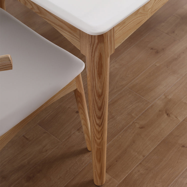 Marble Rectangle Dining Table for Restaurant Medieval Modern Table with Wooden 4 Legs Clearhalo ' dining_table' 'Dining Tables & Seating' 'Dining Tables' 'furn' 'furn_dining_table' 'Furniture' 'furniture_dining_table' 'Kitchen & Dining Furniture' 'kitchen&dining_furn' 'kitchen' 'kitchen_dining_table' 4111883